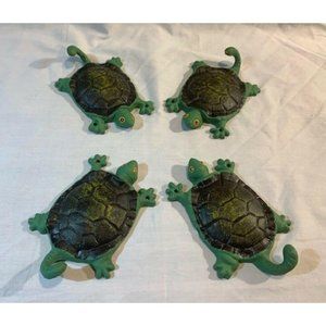 Four Black & Green Turtle Tail Hooks 04183